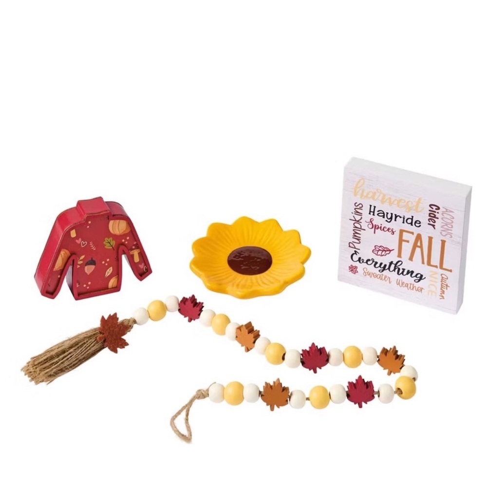 Charming Fall Decor Set Perfect for Display - Picture 3 of 11